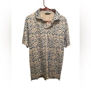 LevelWear‎ Men's Blue Patterned Shirt. Size medium. Good condition